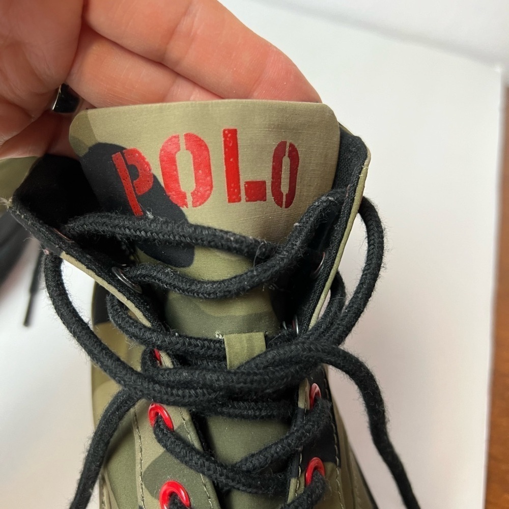 Polo Ralph Lauren Bryn Camo High-Top Trainer Size 9 - Picture 12 of 13